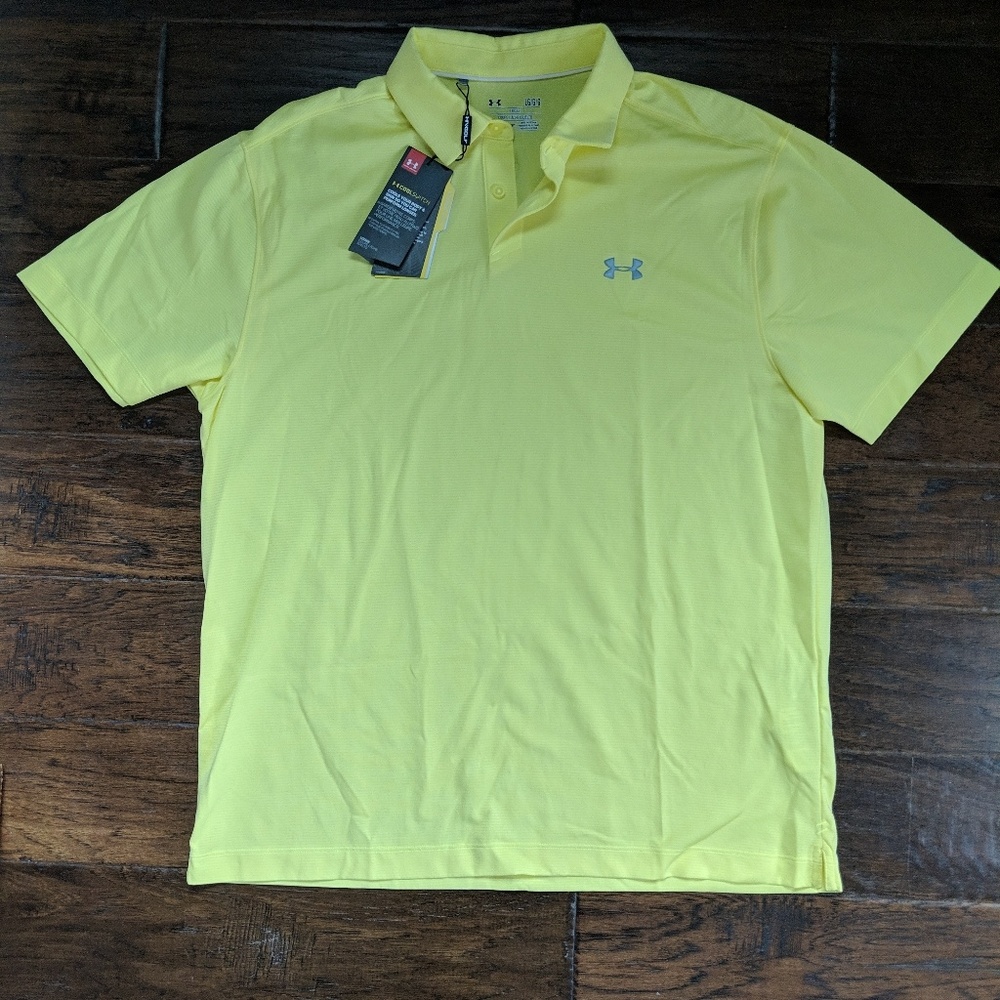 NWT! UNDER ARMOUR Golf Polo Shirt - Size L